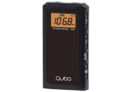 Rádio Portátil Qubo RD-10/ com Cabo/ a Pilhas/ Preta - Imagem 2