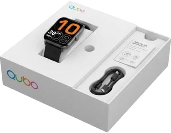 Smartwatch Qubo SMT-200/ Notificações/ Frequência Cardíaca/ Preto - Imagem 2