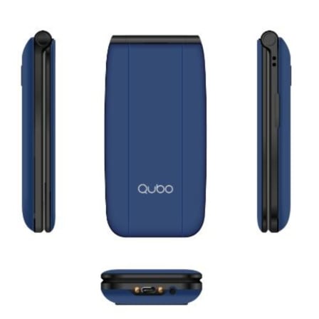 Telemóvel QUBO NEO NWBK 4G para Seniores 2.4" 48MB 128MB Botão SOS Azul - Imagem 2