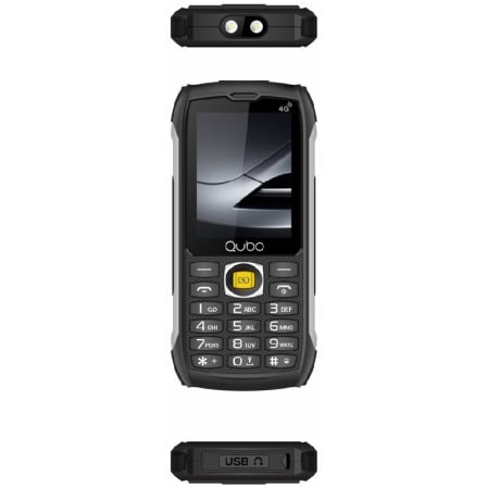 Telemóvel Rugerizado Qubo ST-002 para Idosos / Preto - Imagem 5