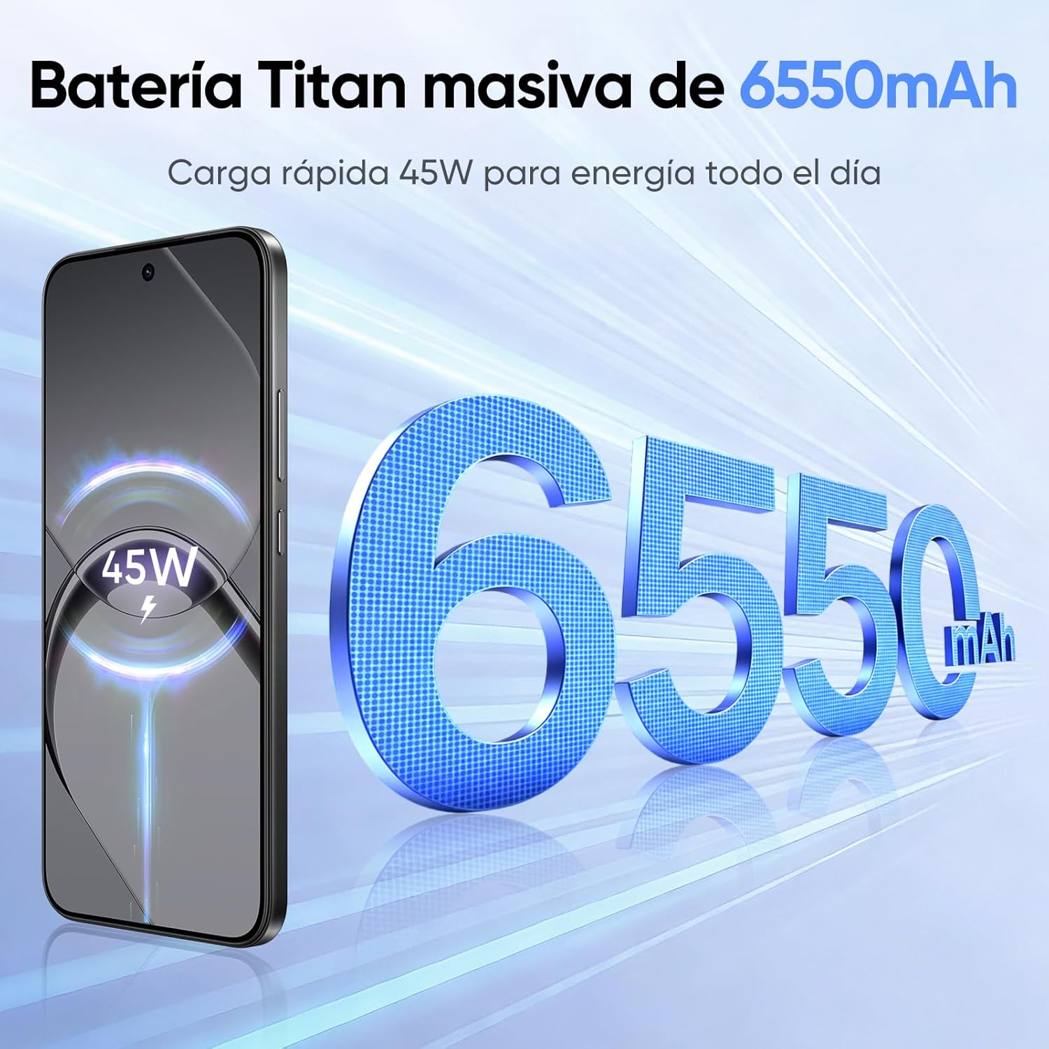 Smartphone Realme 16 5G 6.57" 8GB 256GB Câmara 50MP Bateria 7000mAh Preto - Imagem 4