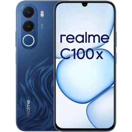 Smartphone Realme C100x 6.8" 120Hz 4GB 256GB Bateria 8000mAh 45W Azul