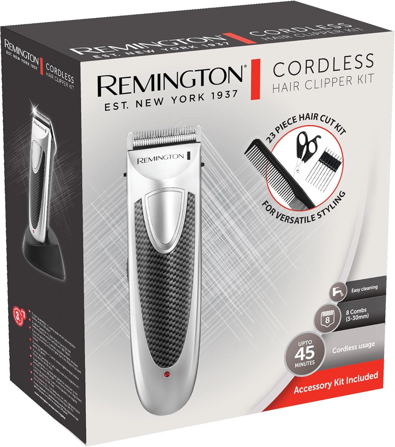 Máquina de Cortar Cabelo sem Fios Remington HC4110 com Bateria/ 23 Acessórios - Imagem 8
