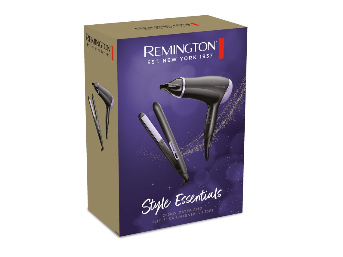 Pack Secador e Prancha de Cabelo Remington Style Essentials