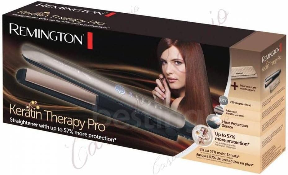 Prancha de Cabelo Remington Keratin Therapy Pro S8590/ Cinzento - Imagem 3