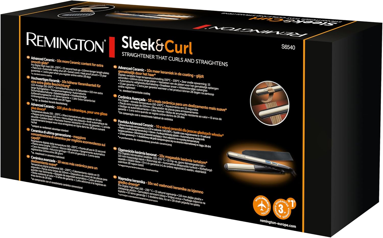Placa para o Cabelo Remington Sleek and Curl/ Verde - Imagem 8