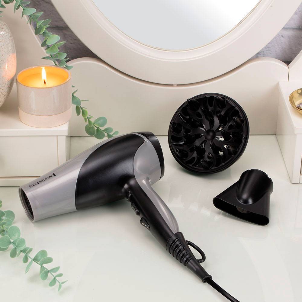 Secador Remington Ionic Dry 2200/ 2200W/ Iónico/ Preto e Cinzento - Imagem 3