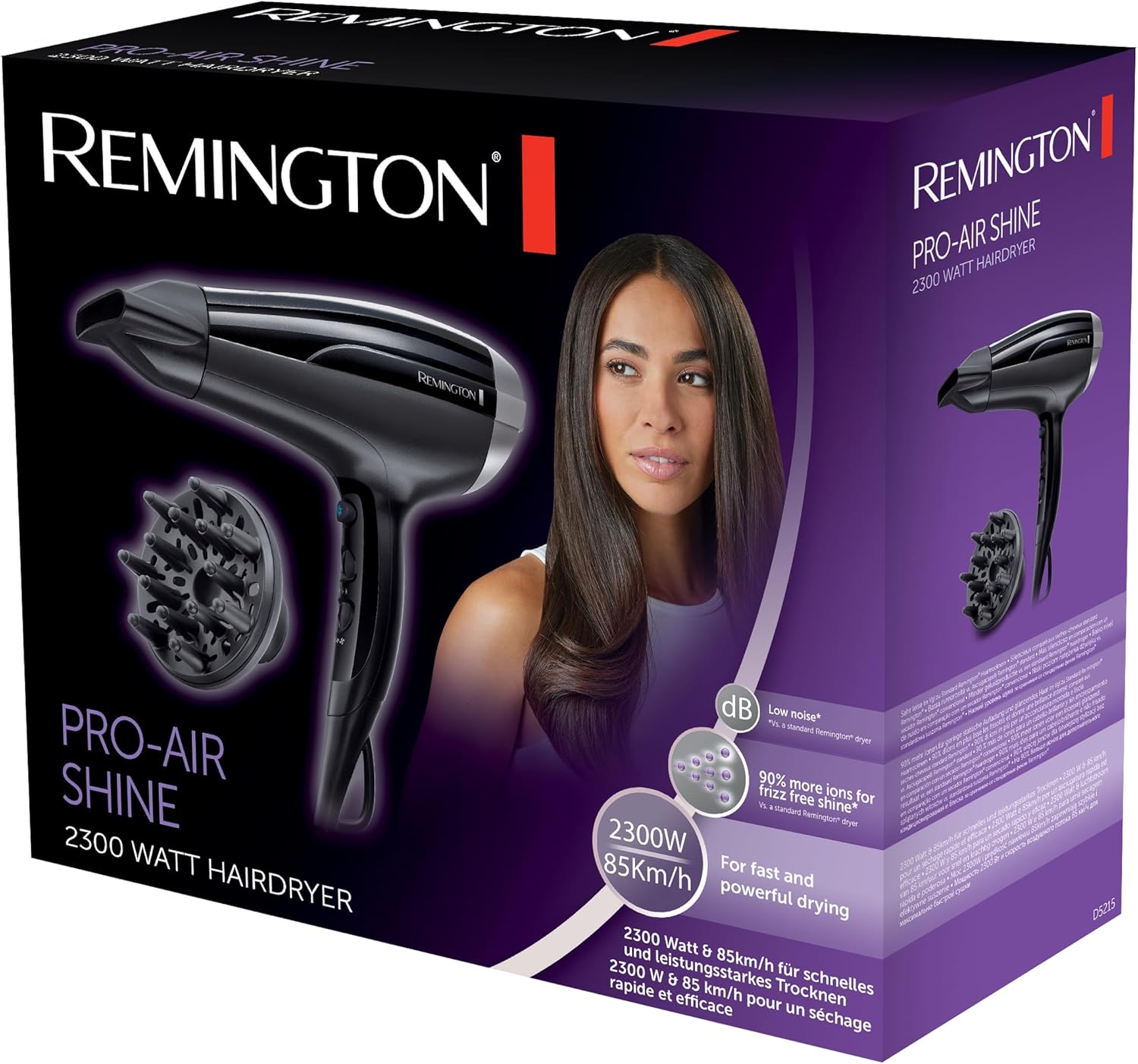 Secador Remington Pro-Air Shine 2300W/ Iónico/ Preto - Imagem 5