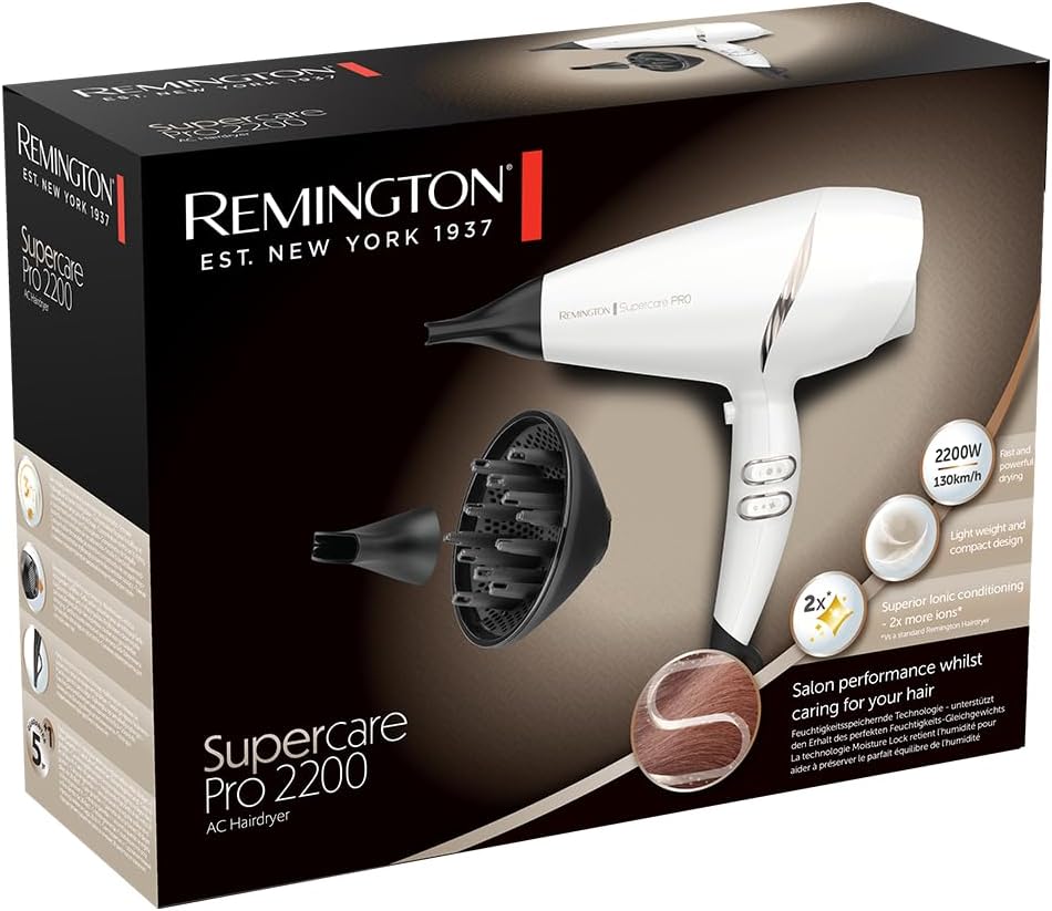 Secador Remington SuperCare Pro 2200 AC7200W/ 2200W/ Iónico/ Branco - Imagem 4