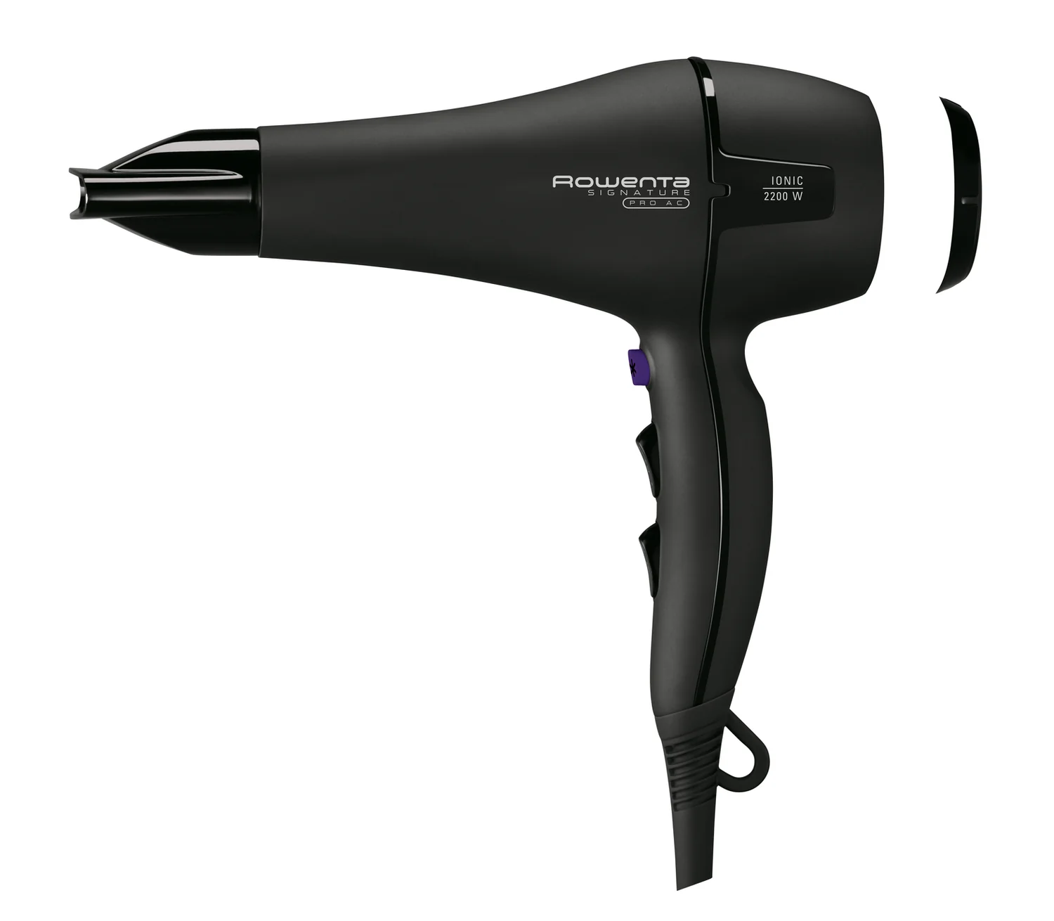 Secador de Cabelo Rowenta Signature Pro AC CV7840 2200W Motor AC Iónico 100km/h Preto - Imagem 3