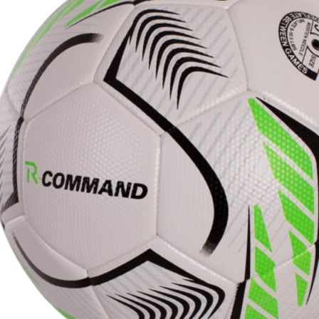 Bola de Futebol Rox Sport R-Command Tamanho 5 PU 32 Painéis Branco e Verde - Imagem 2