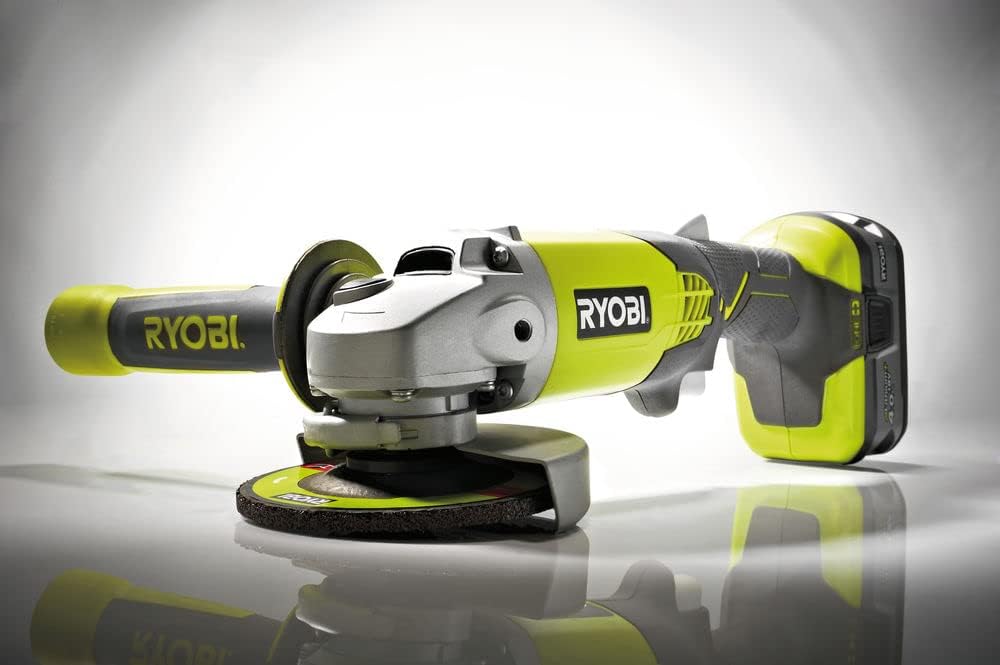 Rebarbadora Sem Fios Ryobi ONE+ R18AG-140S/ 1 Bateria 18V 4.0 Ah/ Carregador 2.0 A/ Saco de Transporte - Imagem 5