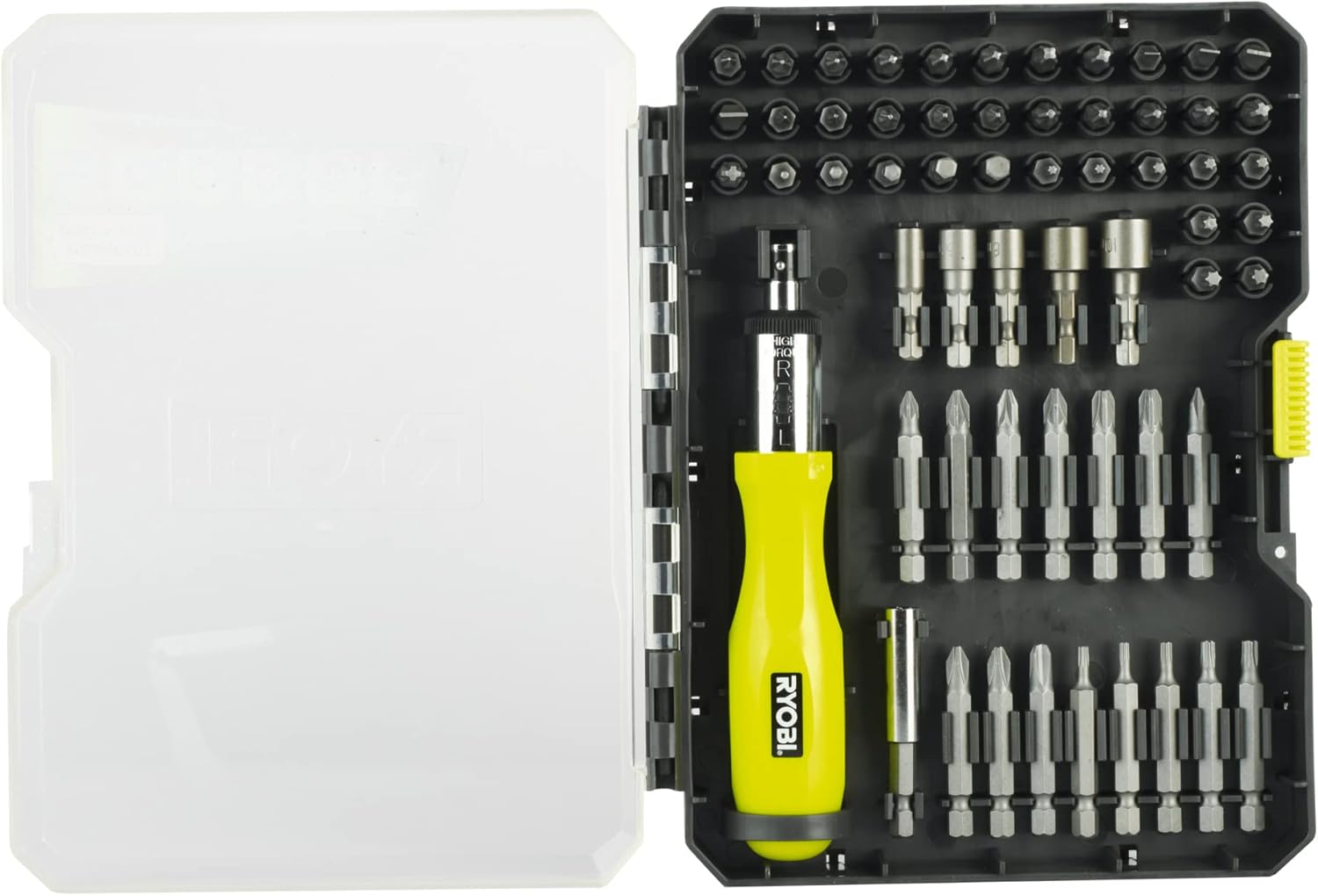Estojo de 59 Pontas de Aparafusar Ryobi RAK59SD / Inclui Chave de Fendas - Imagem 3