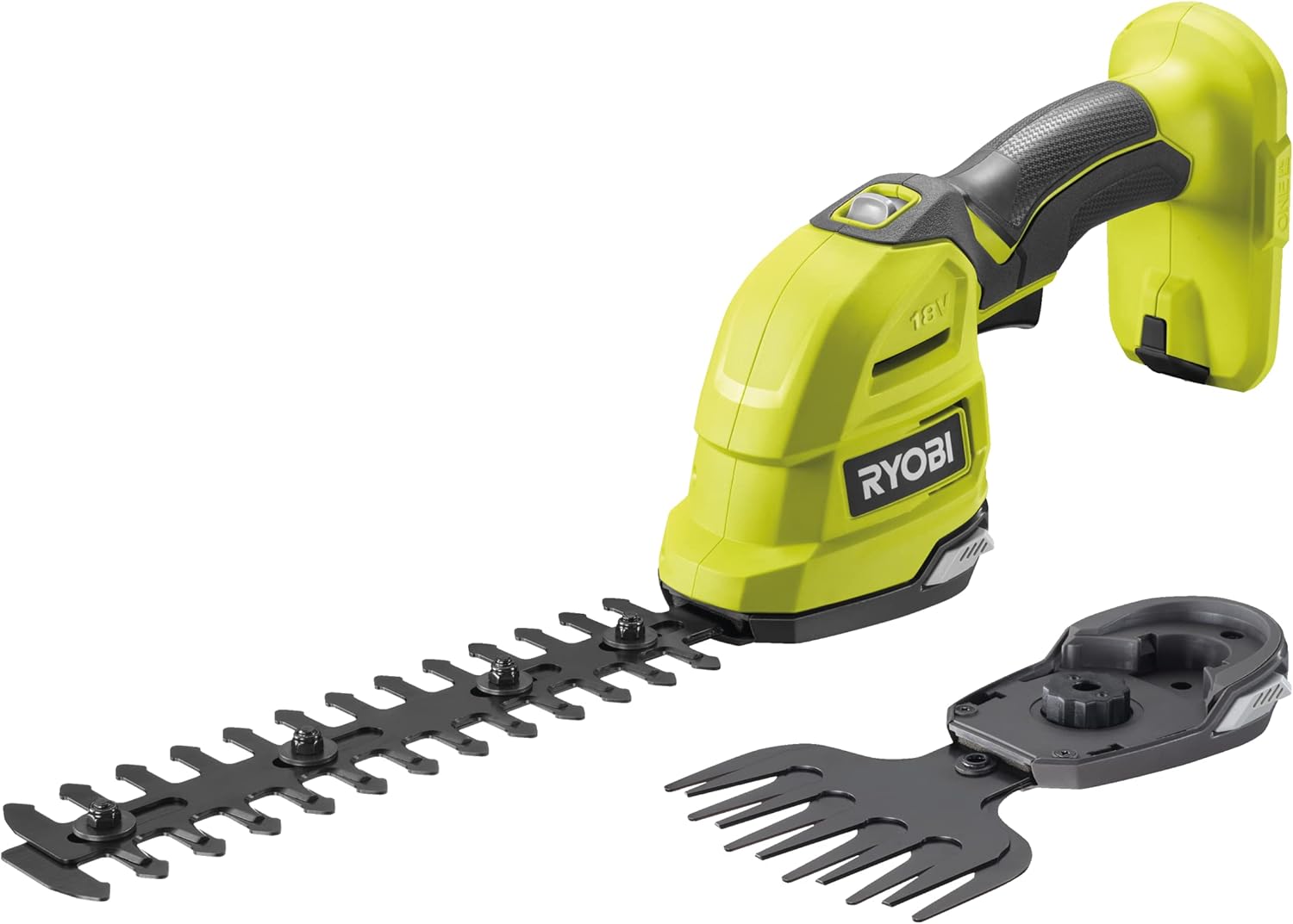 Tesoura Arranja-Sebes e Lâmina Corta-Sebes Ryobi ONE+ 18V RY18GSA-0 / Sem Bateria nem Carregador - Imagem 1