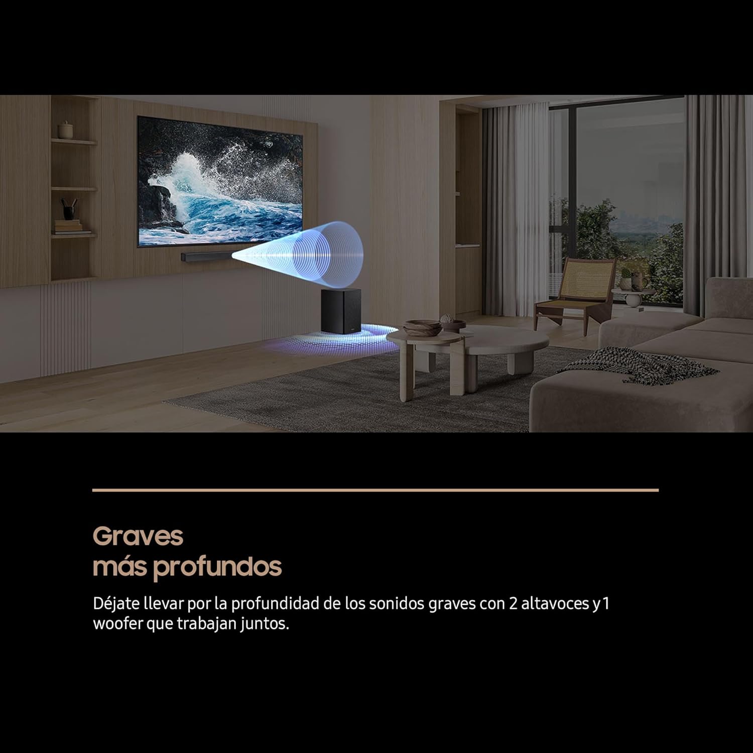 Barra de Som com Bluetooth Samsung B450F Série B 2.1 2025/ 2.1 - Imagem 3