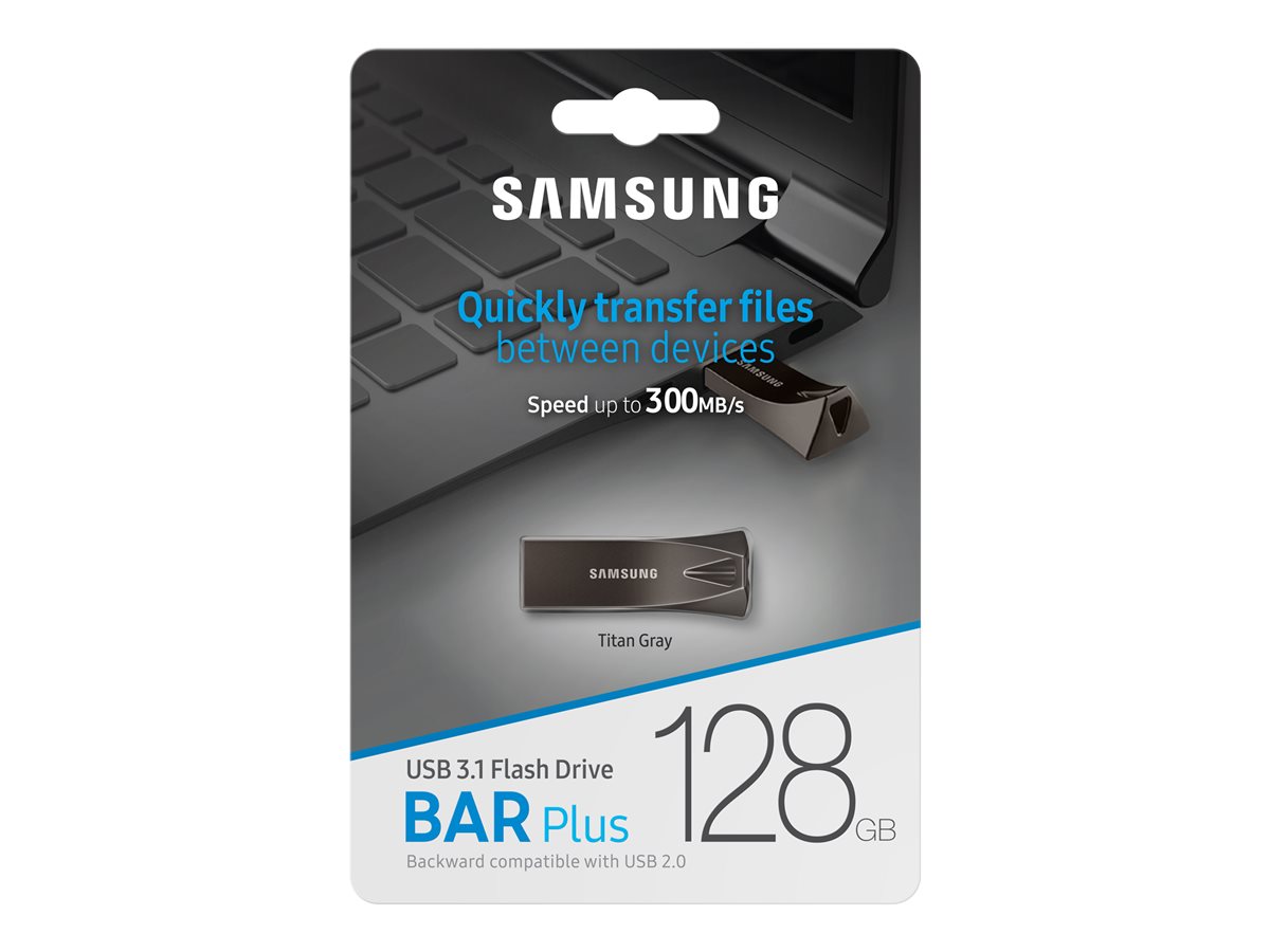 Pens 128GB Samsung BAR Plus Titan Gray USB 3.1