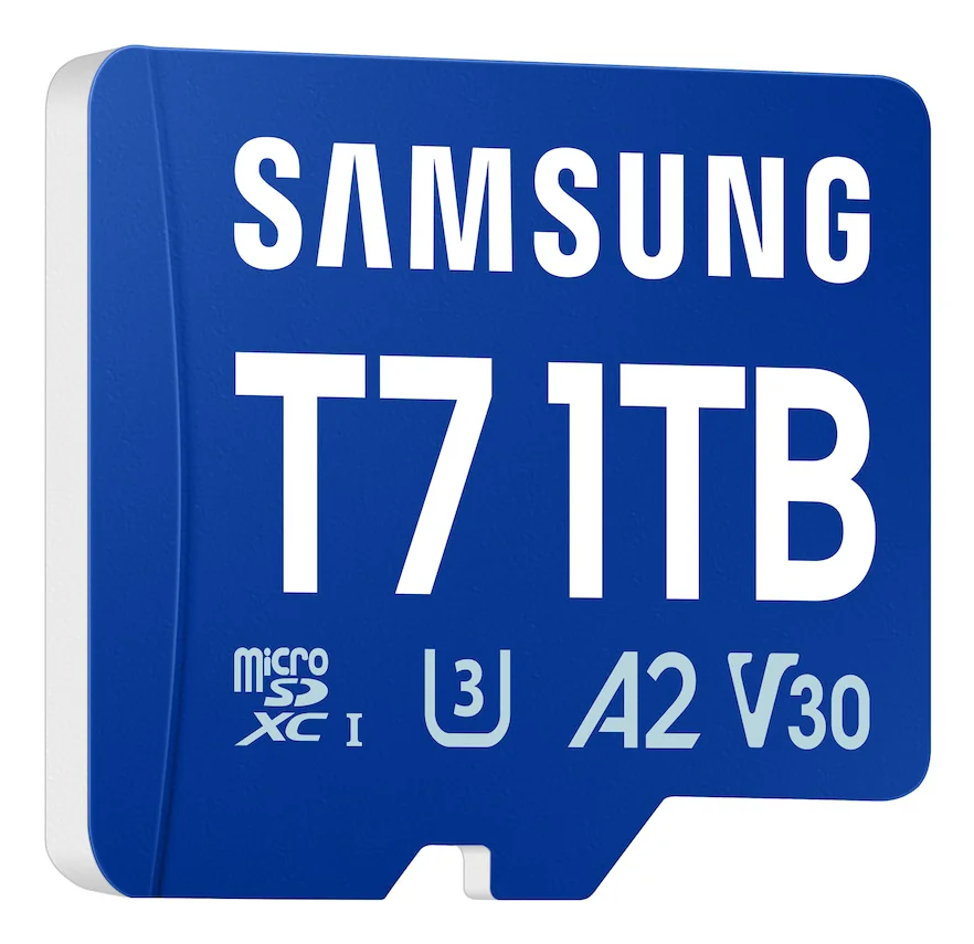 Cartão de Memória microSDXC Samsung T7 1TB Classe 10 U3 V30 A2 170MB/s - Imagem 3