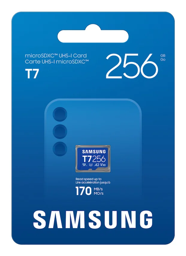 Cartão de Memória MicroSDXC Samsung P7 256GB Classe 10 U3 V30 A2 até 170MB/s - Imagem 4