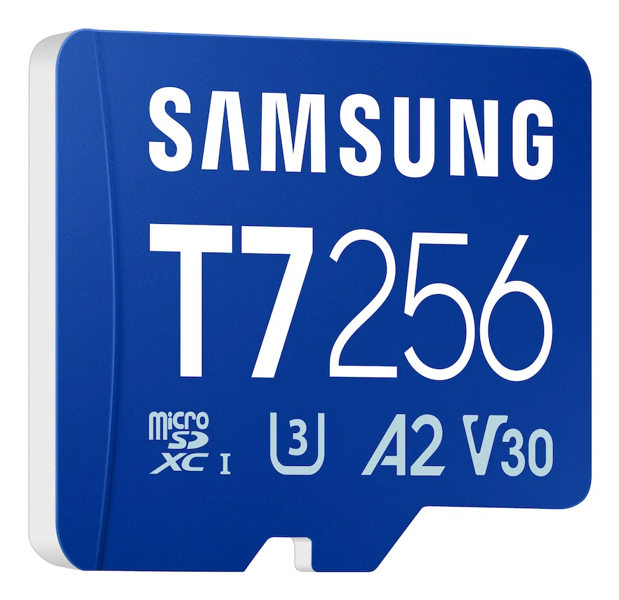 Cartão de Memória MicroSDXC Samsung P7 256GB Classe 10 U3 V30 A2 até 170MB/s - Imagem 3