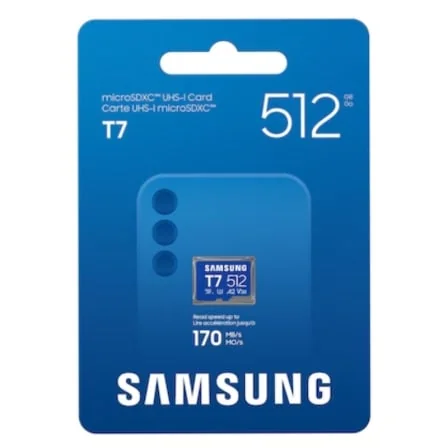 Cartão de Memória MicroSDXC Samsung P7 512GB Classe 10 U3 V30 A2 170MB/s - Imagem 2