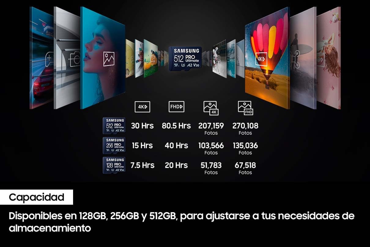 Cartão de Memória Samsung Pro Ultimate 512GB microSD XC com Adaptador/ Classe 10/ 200MBs - Imagem 6