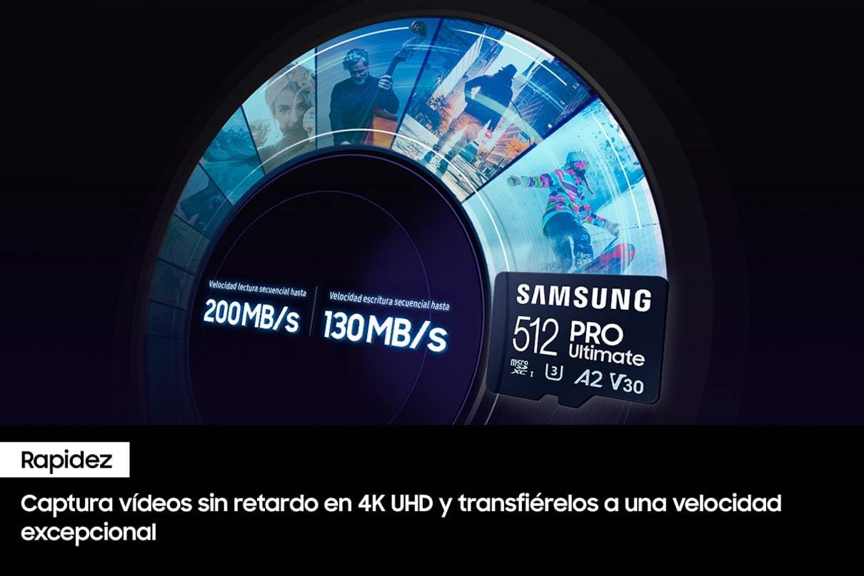 Cartão de Memória Samsung Pro Ultimate 512GB microSD XC com Adaptador/ Classe 10/ 200MBs - Imagem 4