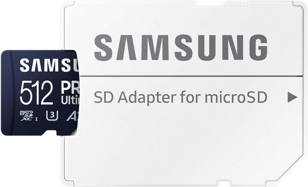 Cartão de Memória Samsung Pro Ultimate 512GB microSD XC com Adaptador/ Classe 10/ 200MBs