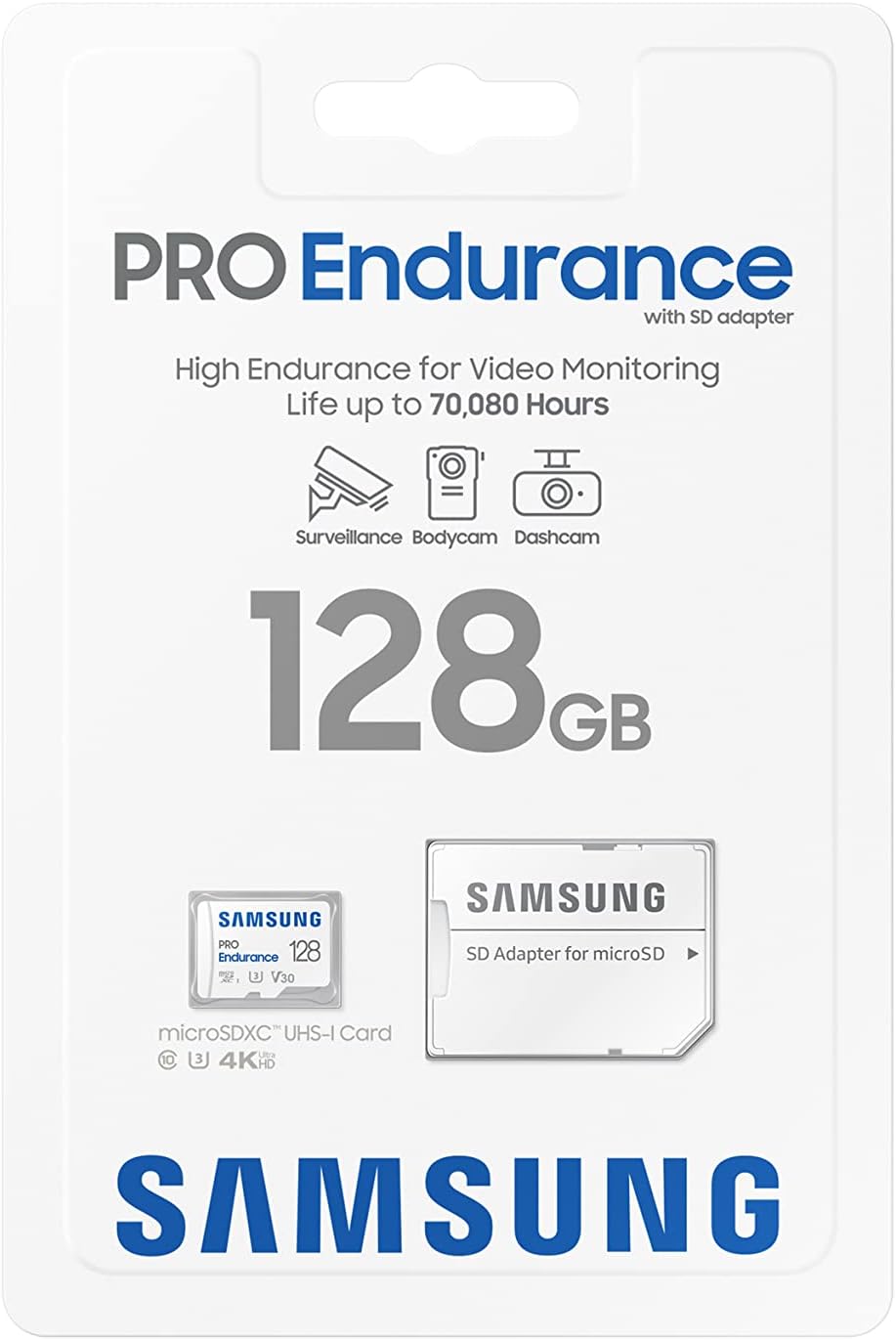 Cartão de Memória Samsung Pro Endurance 128GB microSD XC com Adaptador/ Classe 10/ 100MBs - Imagem 8