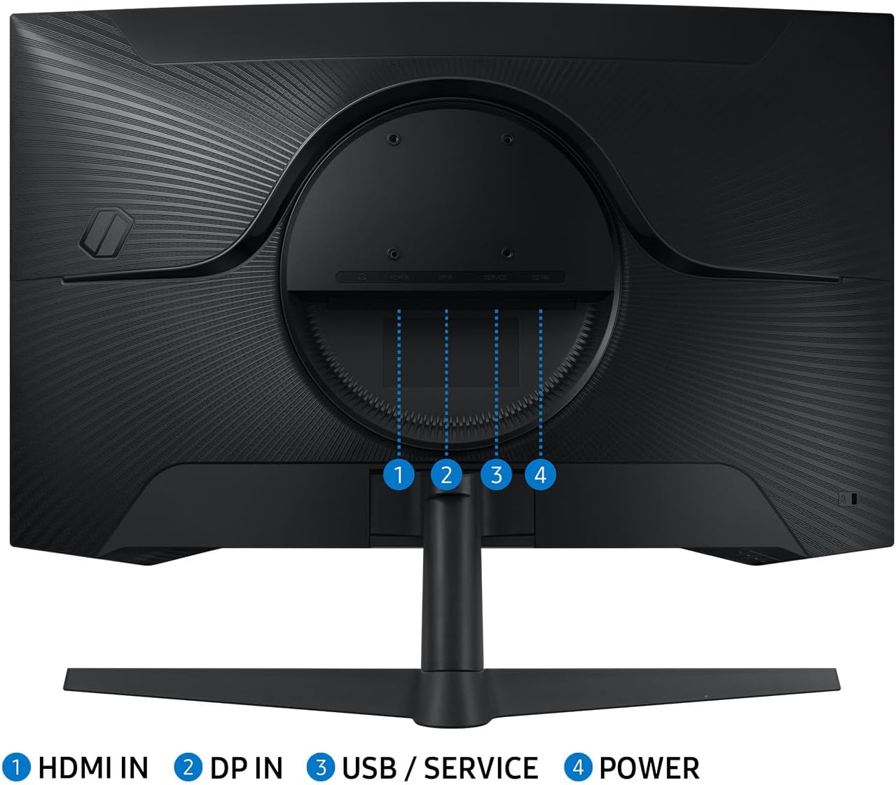 Monitor Gaming Curvo Samsung Odyssey G5 S27CG554EU 27"/ QHD/ 1ms/ 165Hz/ VA/ Preto - Imagem 4