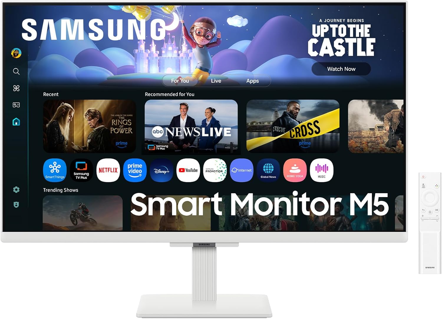 Smart Monitor Samsung M5 S27FM501EU 27"/ Full HD/ Multimédia/ Smart TV/ Branco