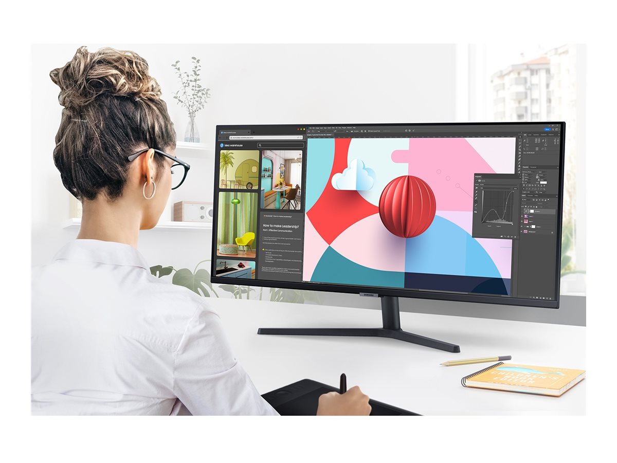 Monitor Profissional Ultrapanorâmico Samsung ViewFinity S5 S34C500GAU 34"/ UWQHD/ Preto - Imagem 15