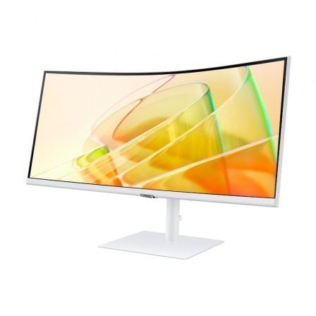 Monitor Curvo Samsung ViewFinity S6 S34C650TAU 34" Ultra-WQHD Thunderbolt 4 HDR10 Colunas Branco - Imagem 4