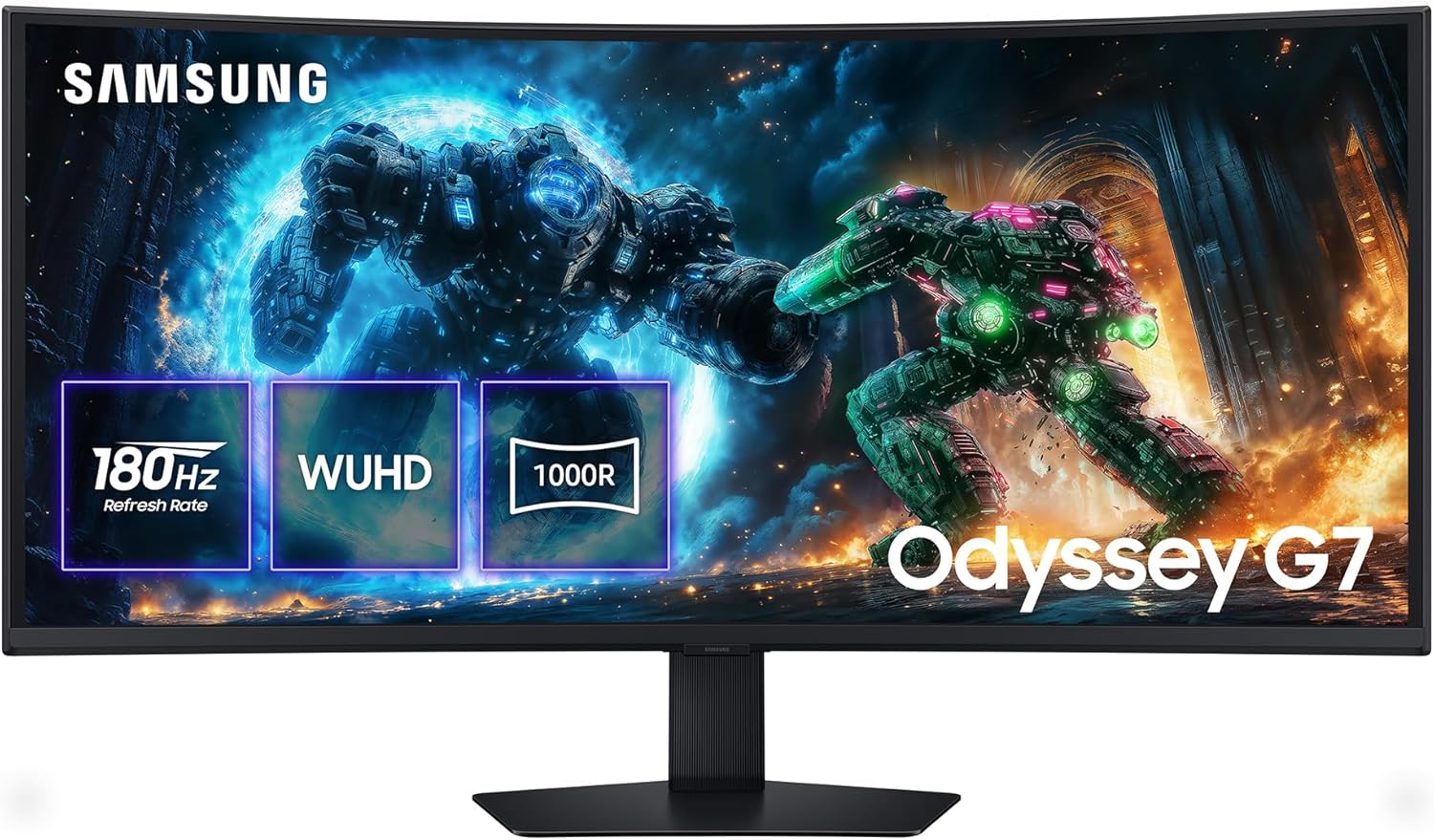Monitor Gaming Curvo Samsung Odyssey G7 S40FG756EU 40"/ 5K2K/ 1ms/ 180Hz/ VA/ Regulável em altura/ Preto