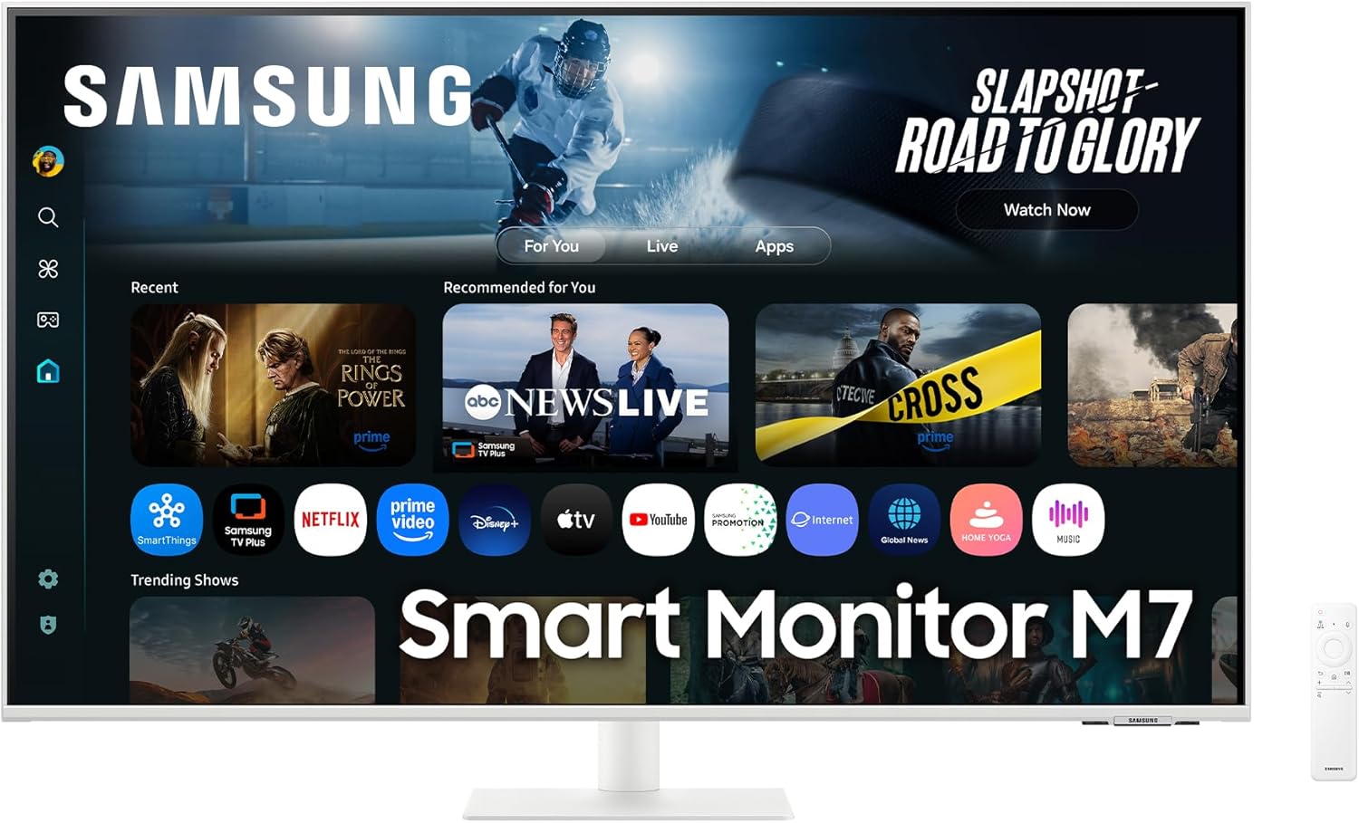 Smart Monitor Samsung M7 S43FM701UU 43"/ 4K/ Multimédia/ Smart TV/ Branco