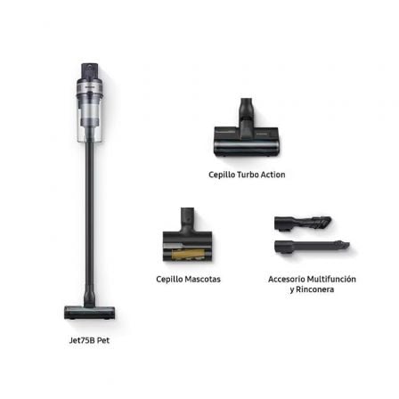 Aspirador Vertical com bateria Samsung Jet 75B Pet/ 21.6V/ Autonomia 210 Min - Imagem 2