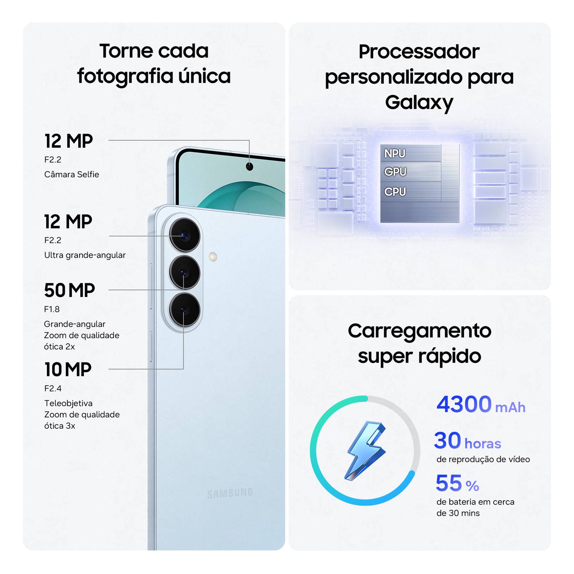 Smartphone Samsung Galaxy S26 12GB/ 512GB/ 6.3"/ 5G/ Branco - Imagem 2