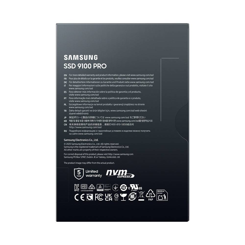 Disco SSD Samsung 9100 PRO 1TB/ M.2 2280 PCIe Gen5/ Capacidade Total - Imagem 13