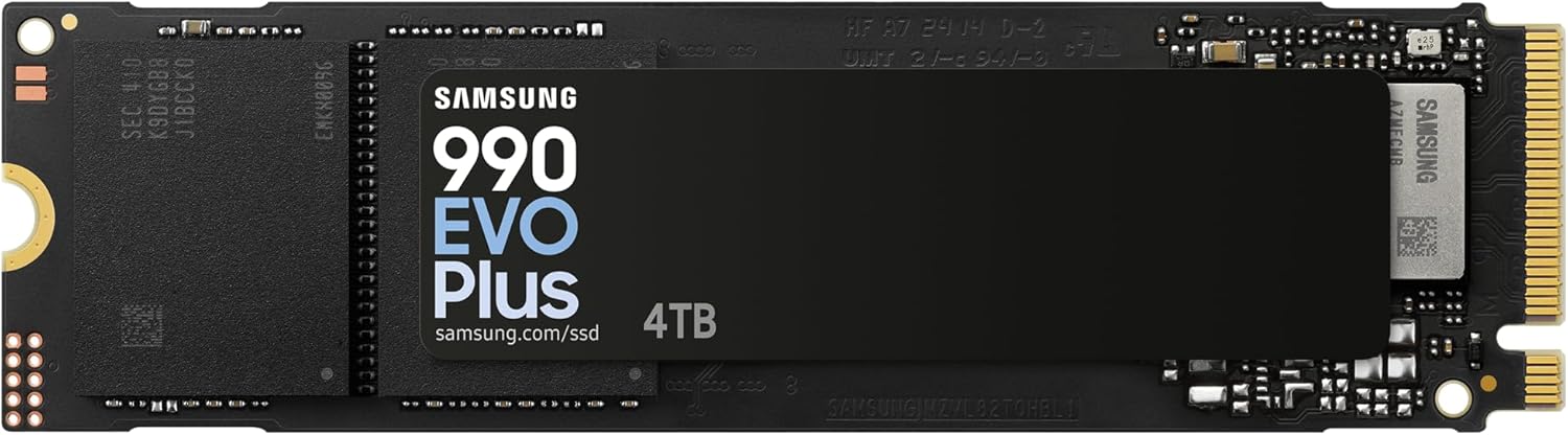 Disco SSD Samsung 990 EVO Plus 4TB/ M.2 2280 PCIe Gen5/ Compatível com PS5 e PC/ Capacidade Total