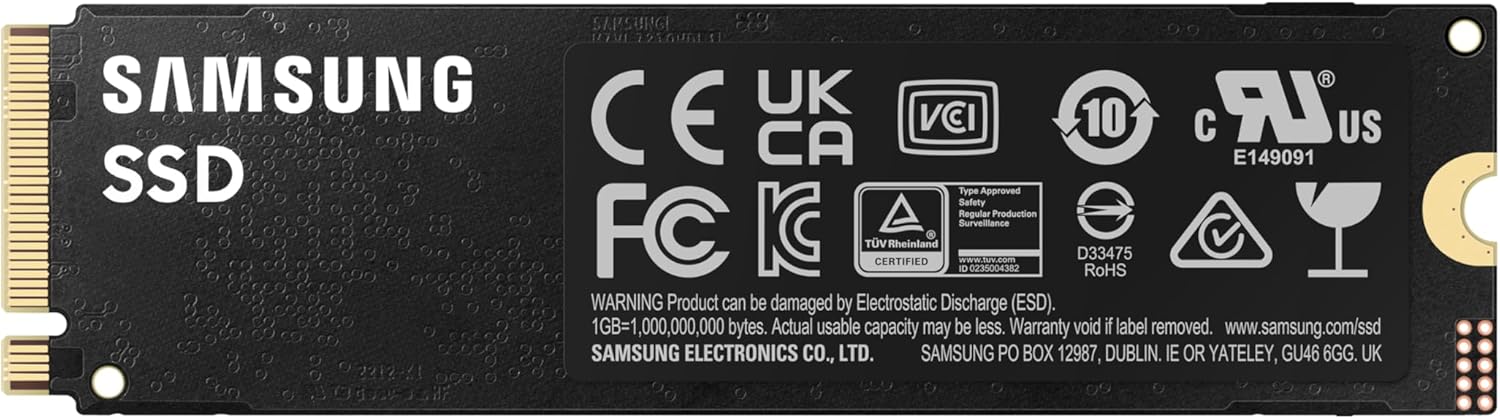 Disco SSD Samsung 990 PRO 1TB/ M.2 2280 PCIe Gen4/ Compatível com PS5 e PC/ Capacidade Total - Imagem 4