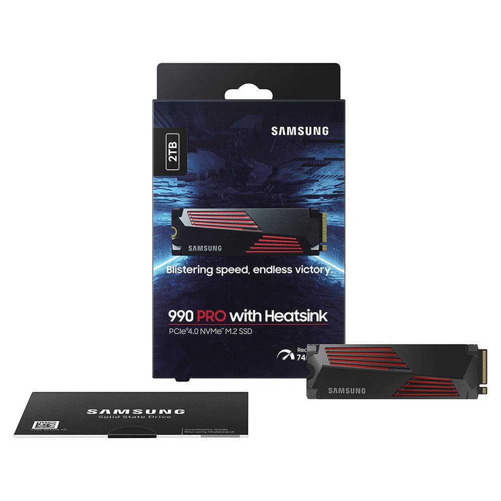 Disco SSD Samsung 990 PRO 2TB/ M.2 2280 PCIe Gen4/ com Dissipador de Calor/ Compatível com PS5 e PC/ Capacidade Total - Imagem 7