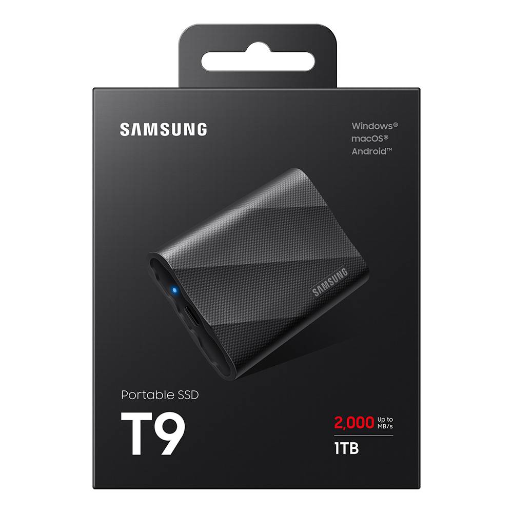 Disco Externo SSD Samsung Portable T9 1TB/ USB 3.2/ Preto - Imagem 13