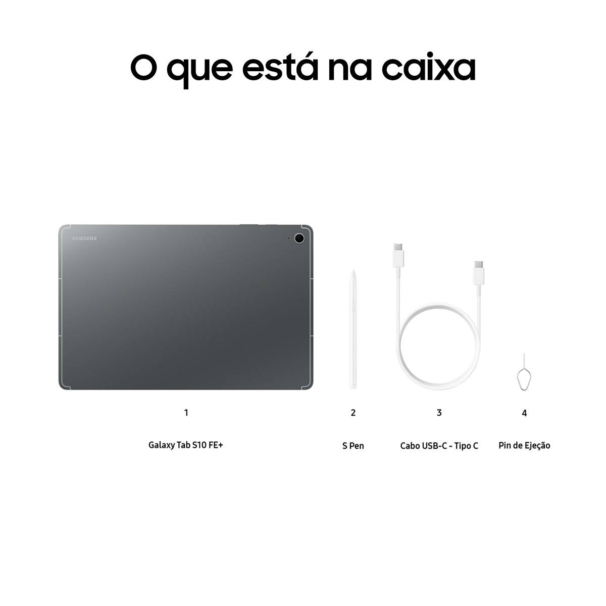Tablet Samsung Galaxy Tab S10+ FE 13.1"/ 8GB/ 128GB/ Octacore/ Cinzento - Imagem 6