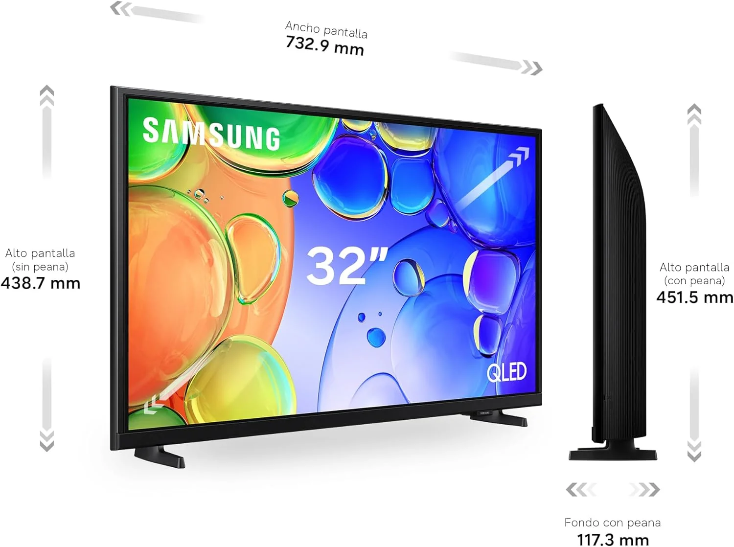 Smart TV Samsung QLED 32" Q5F Full HD HDR WiFi Tizen Gaming Hub Preto - Imagem 7