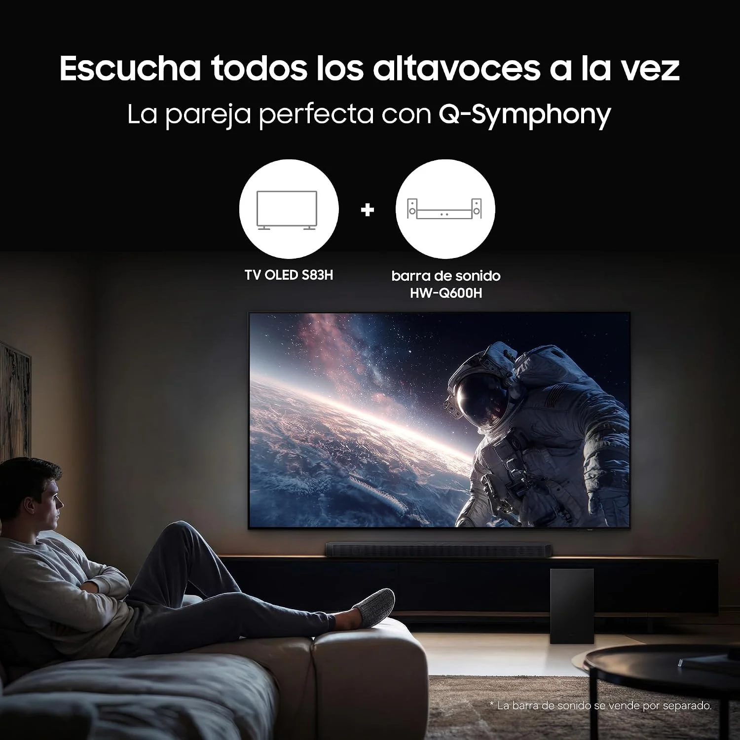 Televisor Samsung OLED 55" S83H TQ55S83HAE Ultra HD 4K Smart TV WiFi - Imagem 6