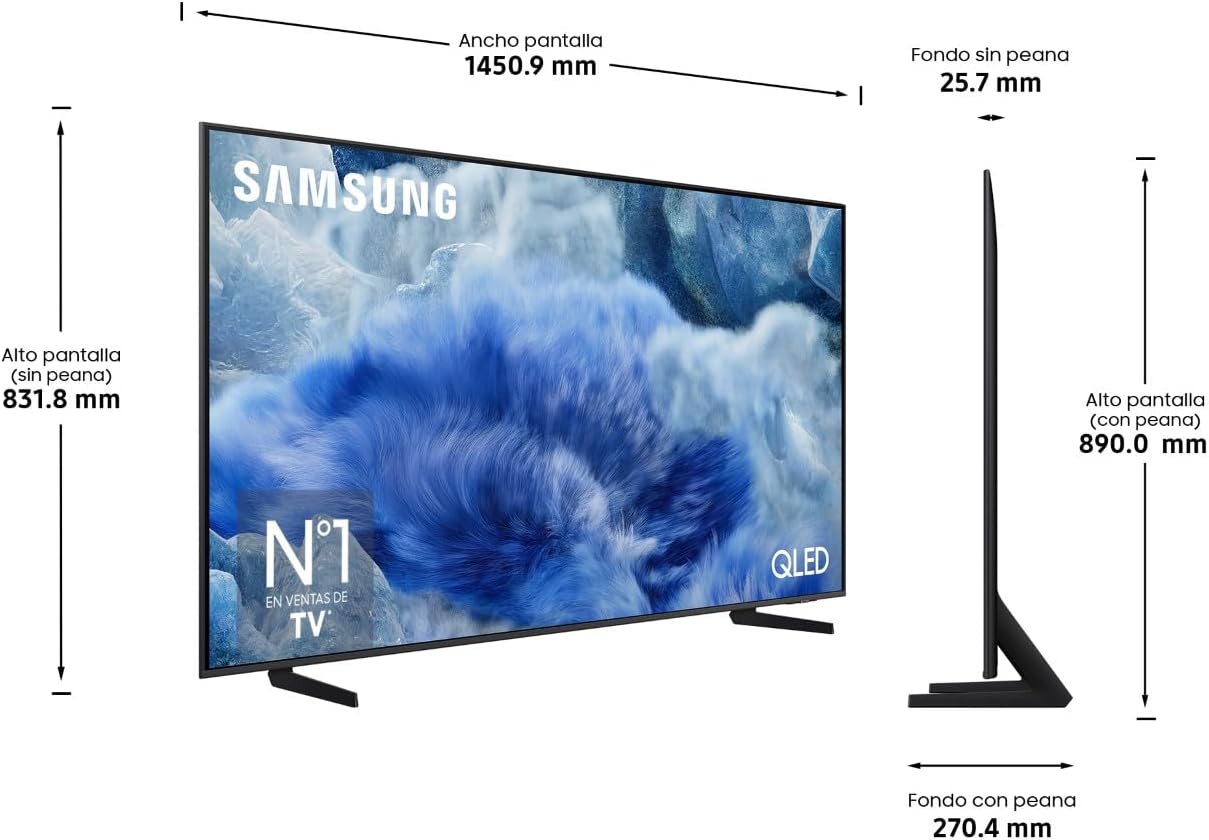 Televisor Samsung QLED Q8F TQ65Q8FAAU 65"/ Ultra HD 4K/ Smart TV/ WiFi - Imagem 11