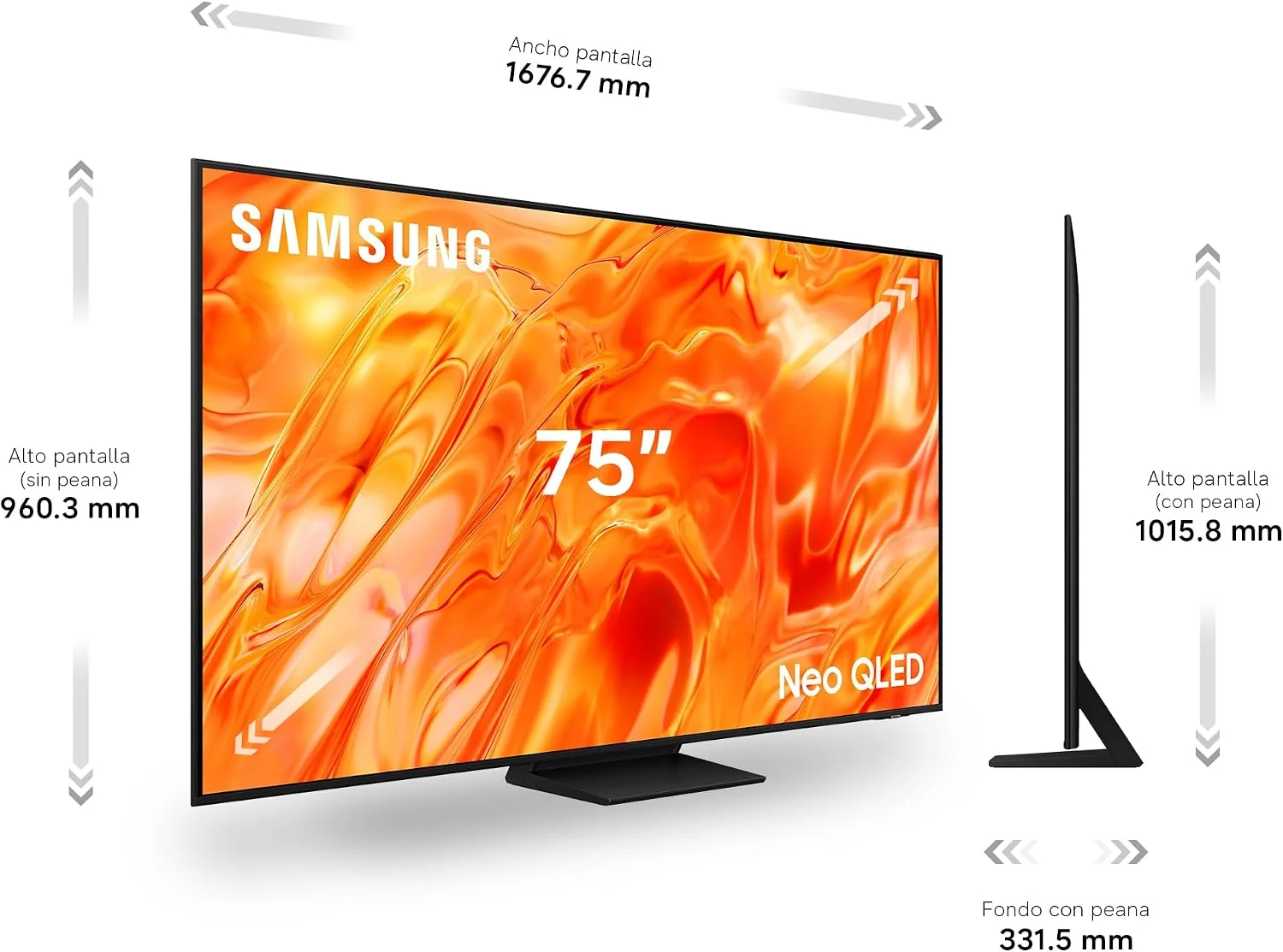 Smart TV Samsung Neo QLED 75" TQ75QN73HAU Ultra HD 4K Vision AI Quantum Mini LED - Imagem 9