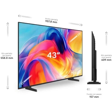 Televisor Smart TV Samsung 43" M72H Mini LED 4K Ultra HD Vision AI WiFi - Imagem 2