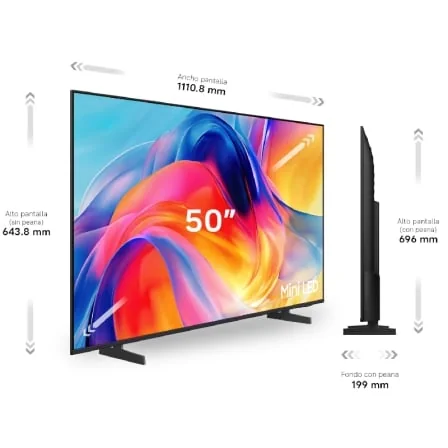 Smart TV Samsung 50" M72H Mini LED 4K Ultra HD Vision AI 2026 WiFi - Imagem 2