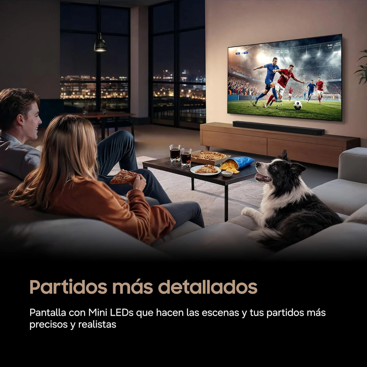 Televisor Samsung Mini LED M73H 75" Ultra HD 4K Smart TV Vision AI WiFi - Imagem 3