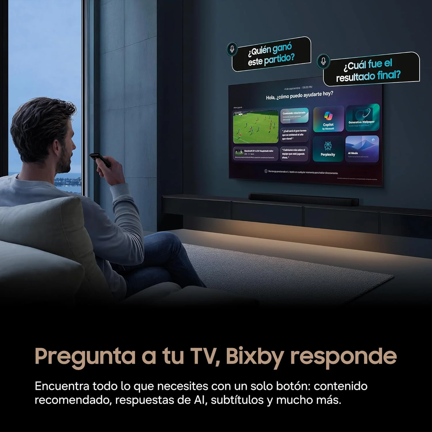 Televisor Samsung Mini LED M73H 75" Ultra HD 4K Smart TV Vision AI WiFi - Imagem 2